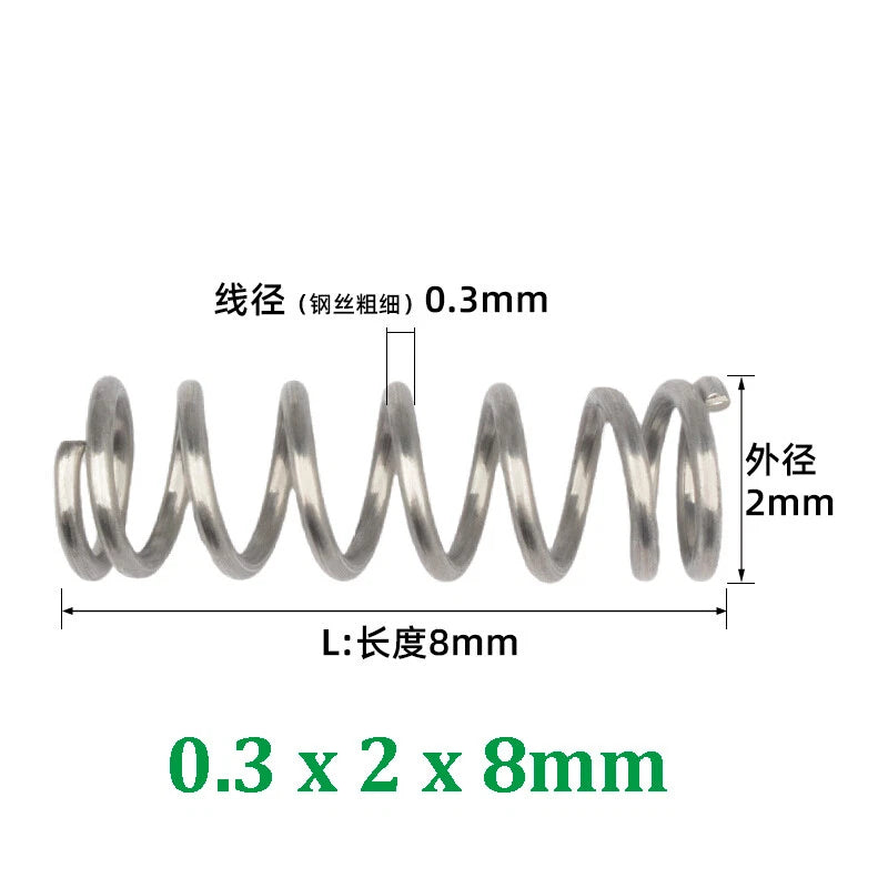 Compression Spring 0.2-0.5mm Wire Diameter Pressure Small Spring Stainless Steel