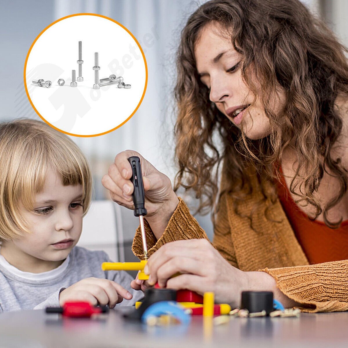 402PCS M3 Socket Cap Head Screws Stainless Steel Allen Bolts Nuts Assortment Set - HomeDIYer