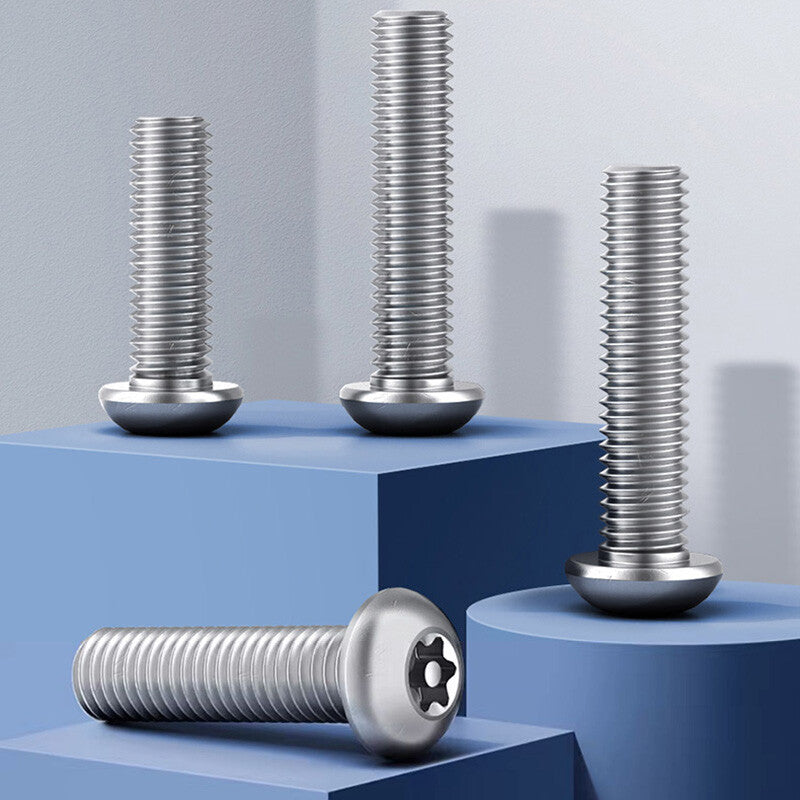 A2 Stainless Steel Pan Head Torx Screws – M1.4 to M12, 304 Stainless for Marine & Chemical Use