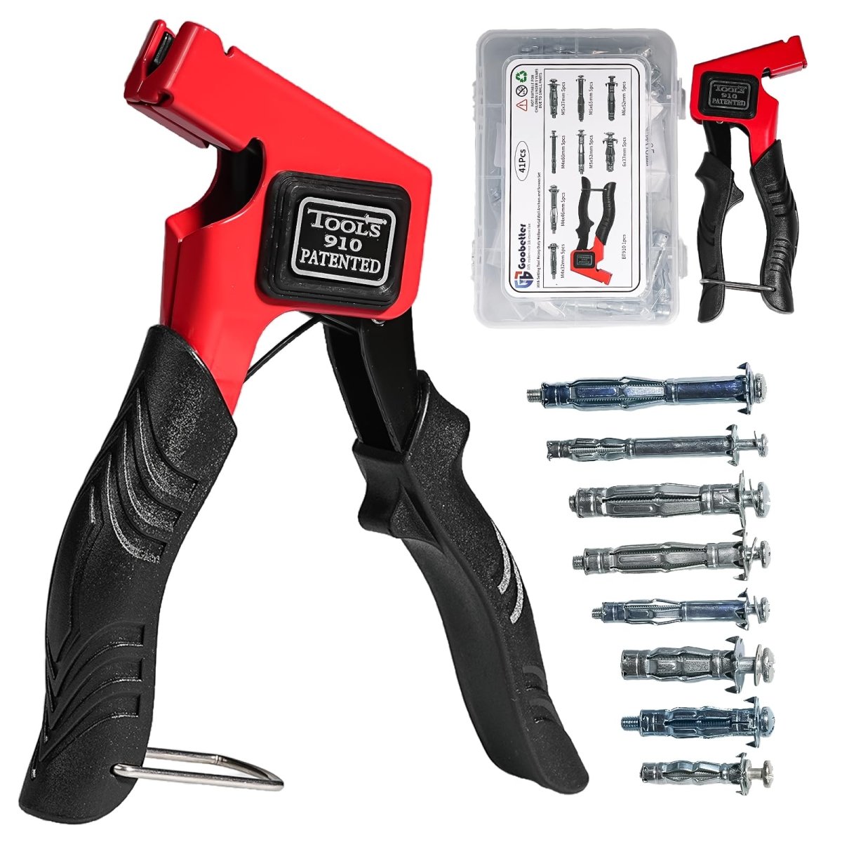 Molly Bolts for Drywall Plaster Wall, Hollow Wall Anchors Drywall Screw Gun for Picture Frames, Shelves, and Towel Racks 40pcs Heavy Duty Hollow Wall Anchors in 8 Size Screws Incl - HomeDIYer