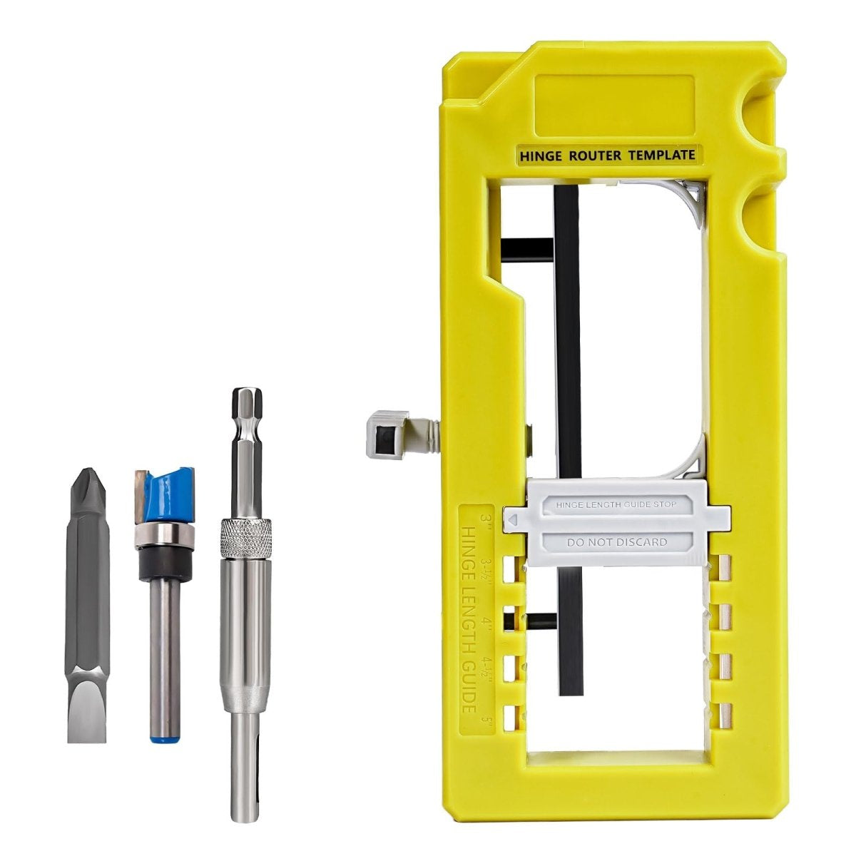 Door Hinge Jig, Door Hinge Tool, Door Hinge Router Template, Hinge Installation Kit Fits 3'' to 5'' Length and 1/4'' or 5/8'' Thickness Door Hinge - HomeDIYer