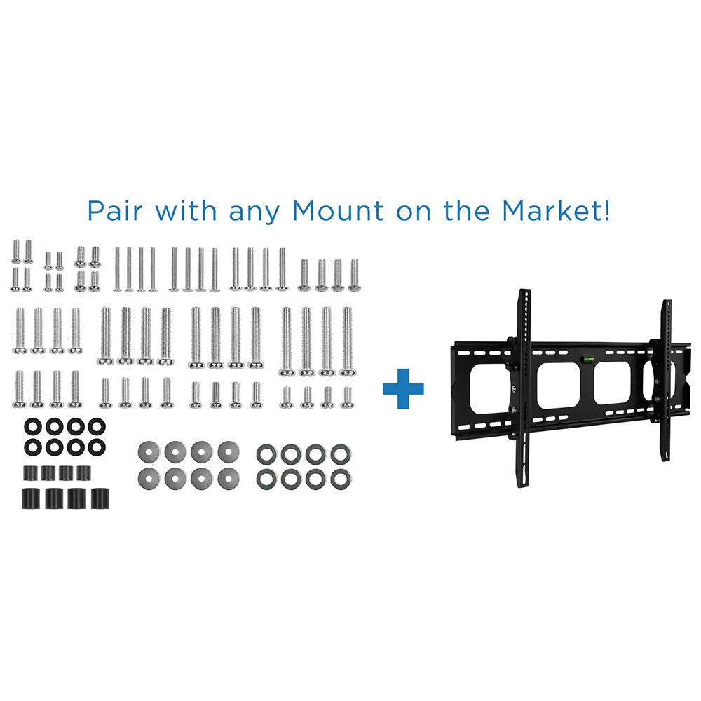 TV Mounting Hardware Kit, Universal VESA Wall Mount Screw, Washer, Spacer Pack (M4 M5 M6 M8) for TV and Monitor Mounting - HomeDIYer