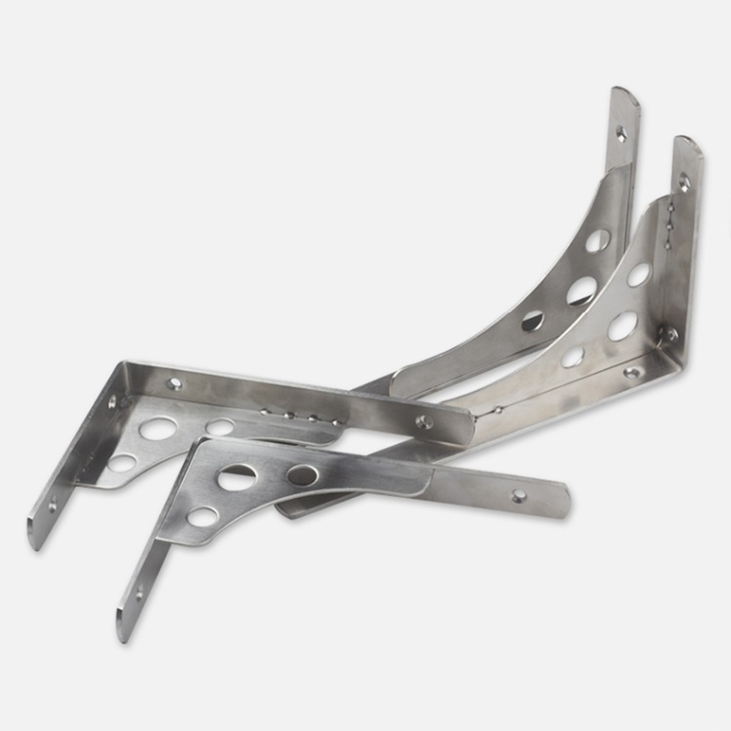 Stainless Steel Wall Mount Shelf Bracket Triangular Support Bookshelf/Storage