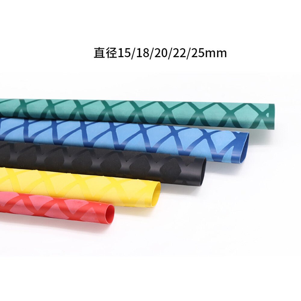 Diamond Grip Heat Shrink Tubing – Non - Slip Textured Wrap, φ15mm to φ40mm - HomeDIYer