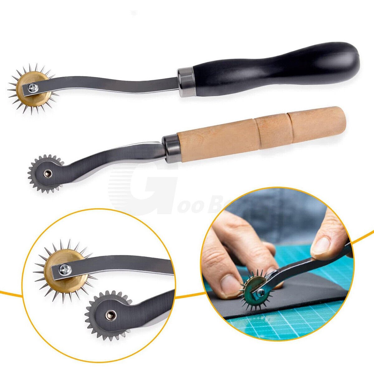 18Pcs Leather Craft Tool Set DIY Stitching Sewing Punch Carving Working Hand Kit - HomeDIYer