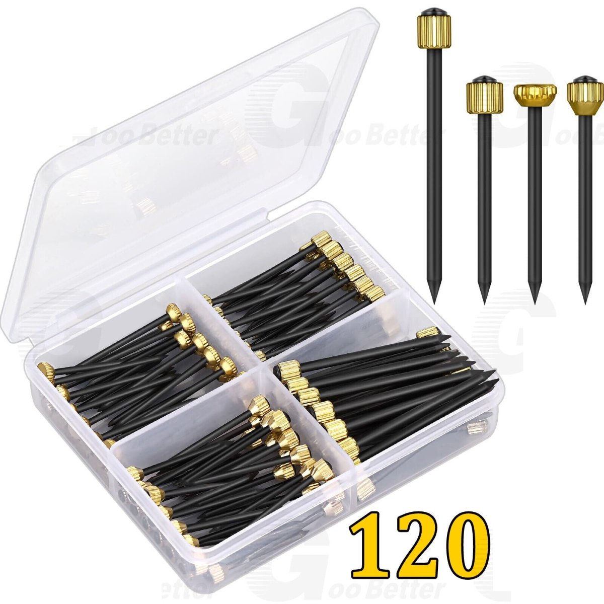 120 Picture Pegs Heavy Duty Wall Picture Hook Set Hanging Picture Pegs - HomeDIYer