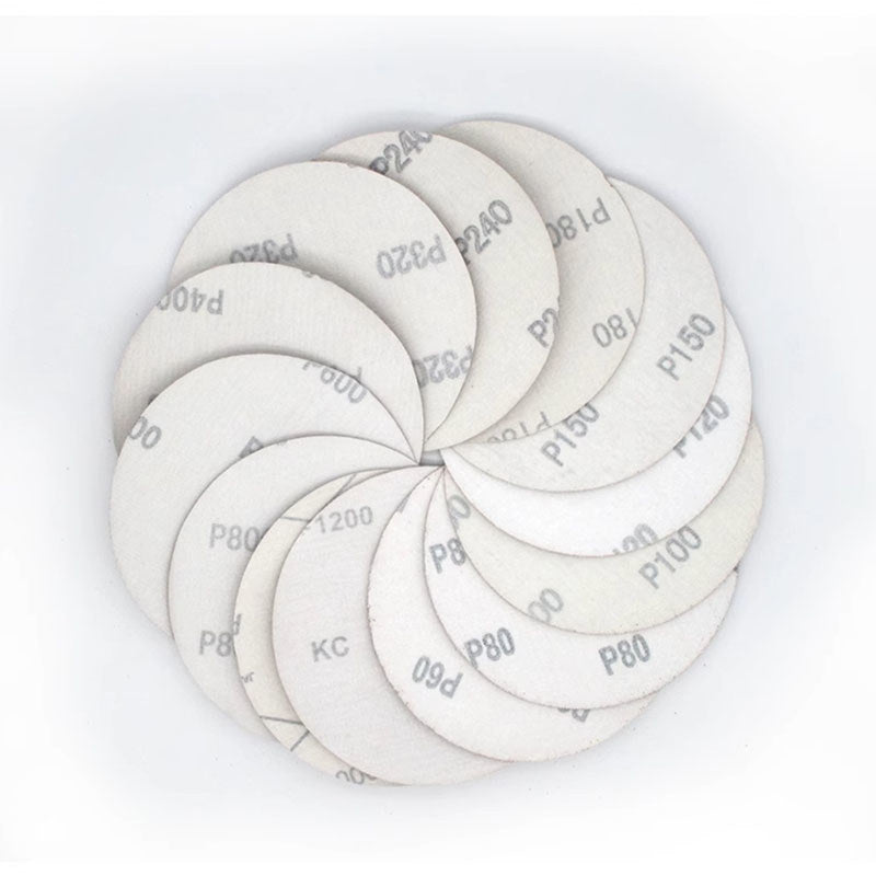 Stacked 125mm Dry Sanding Hook Loop Discs - 40-2000 Grit Sandpaper Set for HomeDIY Bulk Projects