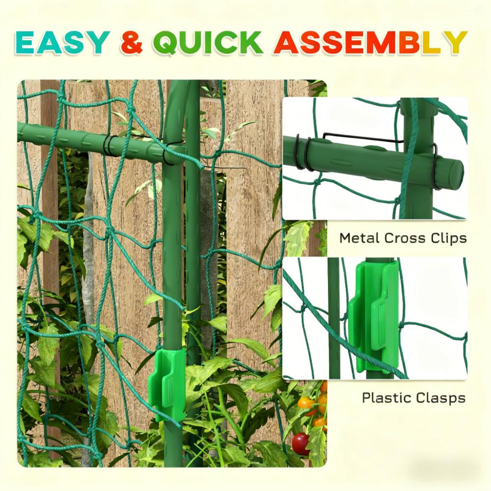 Arch Trellis,A-Frame Metal Garden Trellis,for Climbing Plants Outdoor,with Climbing Net