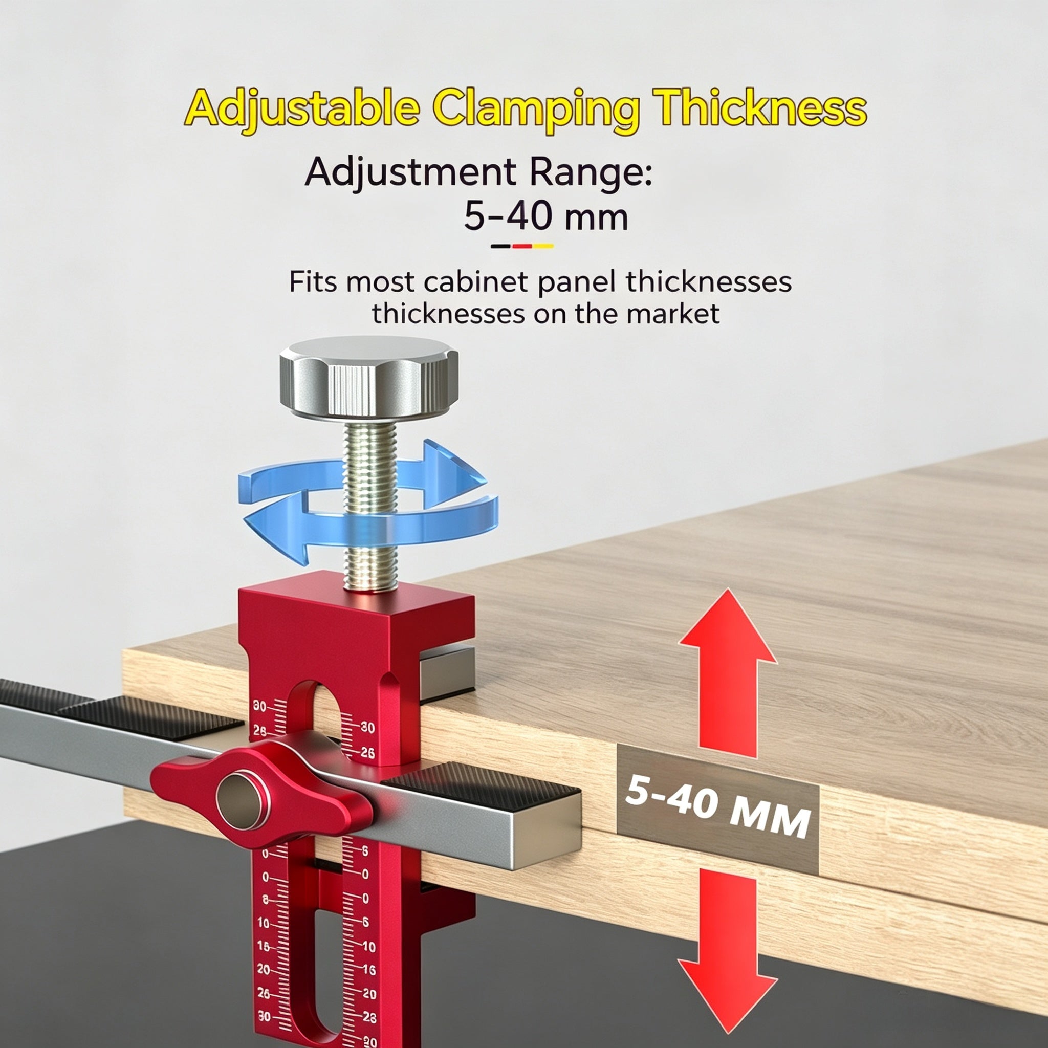1. Cross-border cabinet door installation aid, aluminum alloy rebound, punched wardrobe door, door leveler, wooden tools