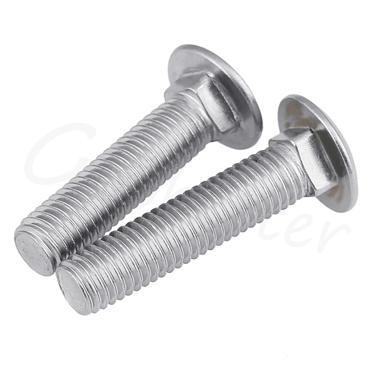 M3 M4 M5 Stainless Steel Carriage Bolts — DIN 603 Cup Square Dome Head, 304 SS - HomeDIYer