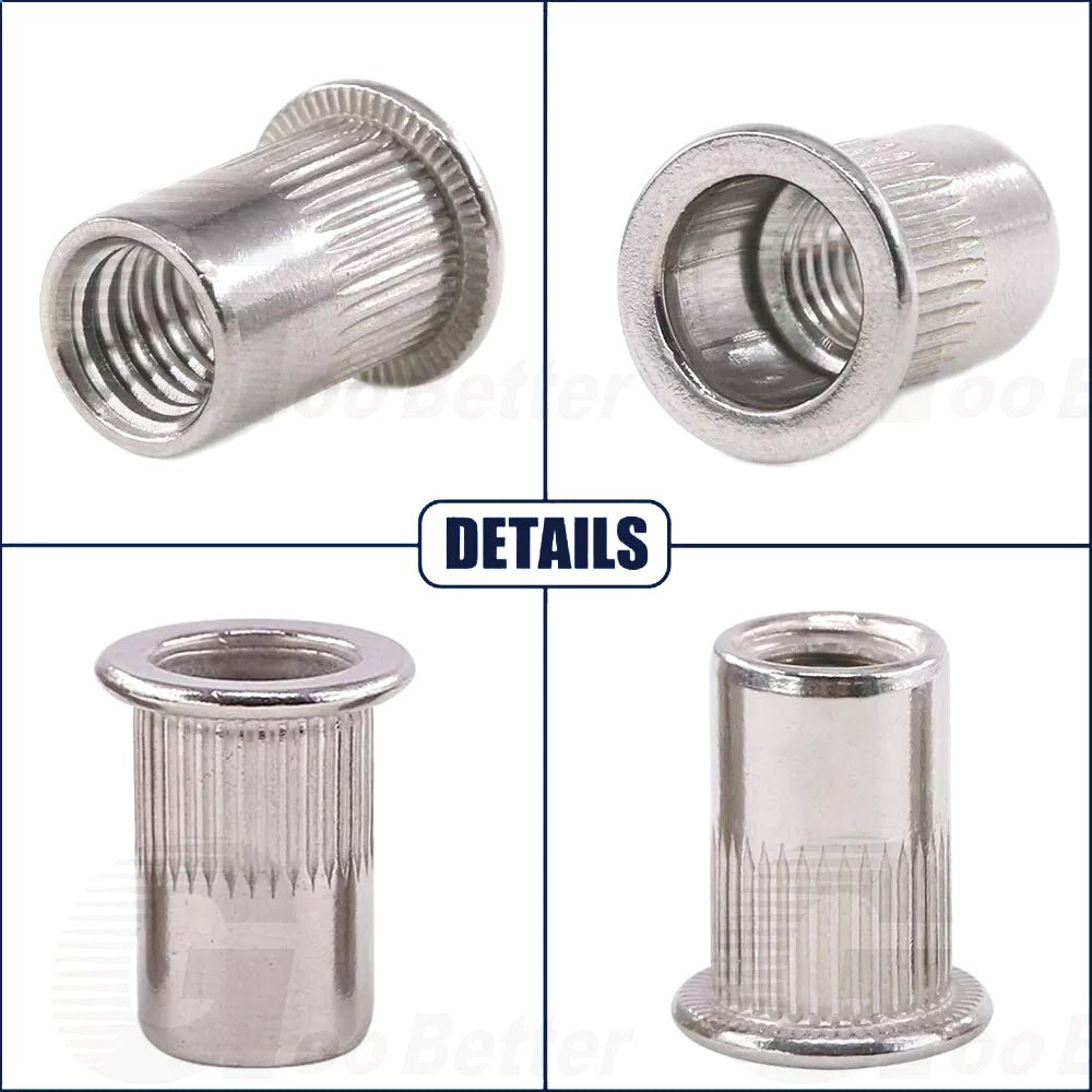 860Pcs Rivet Nut Kit UNC Rivnut Nutsert Assortment - HomeDIYer