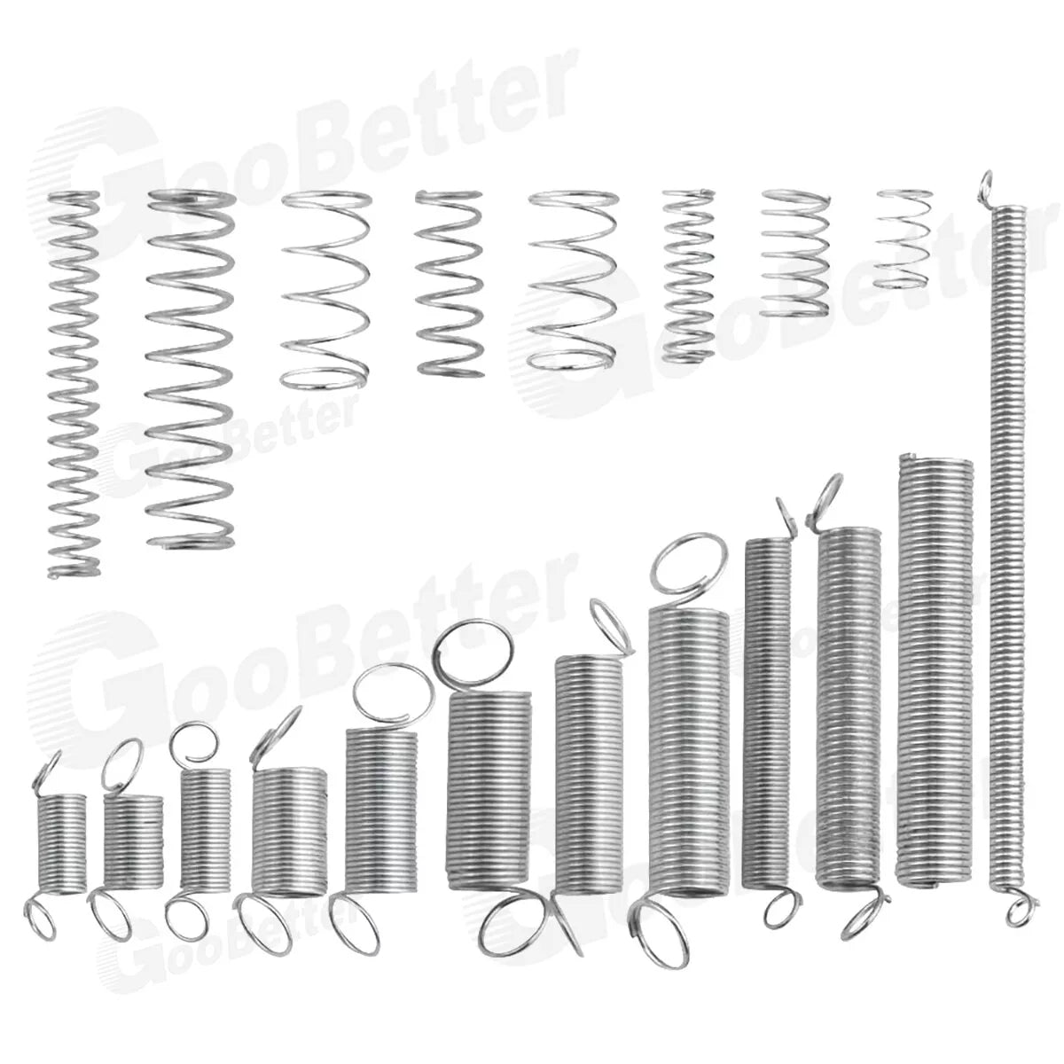 200pcs Coil Spring Small Metal Steel Expansion Compressed Springs Assorted Set - HomeDIYer