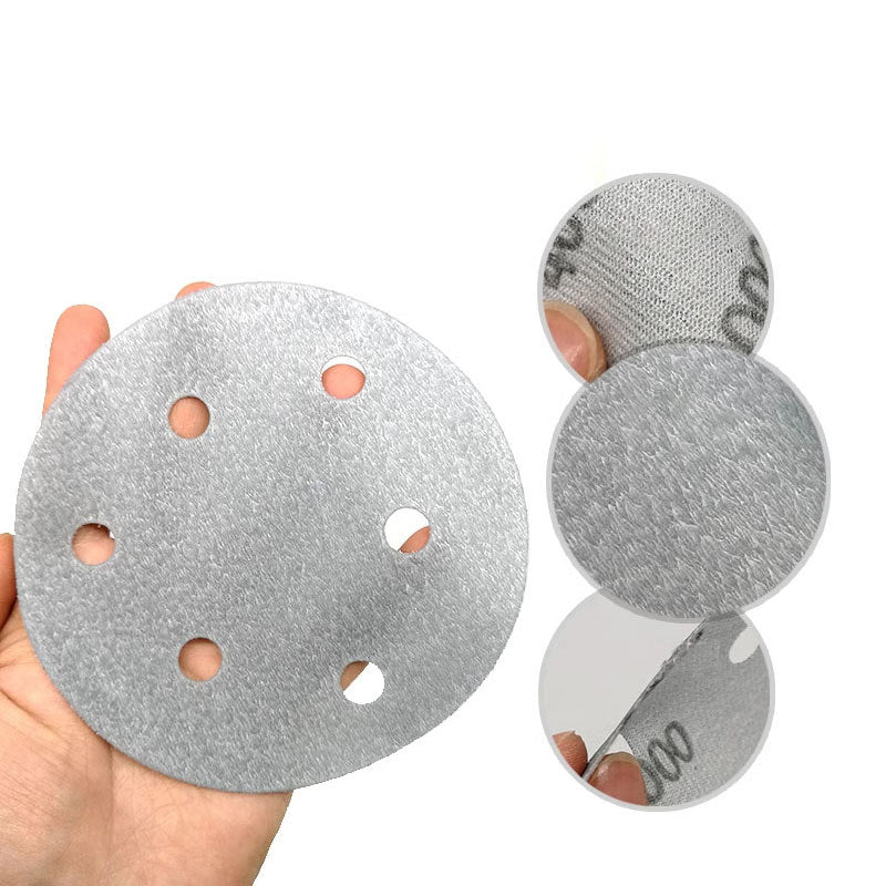 125mm Wet and Dry Sanding Discs 5 inch Sandpaper Hook and Loop Pads 6 Hole