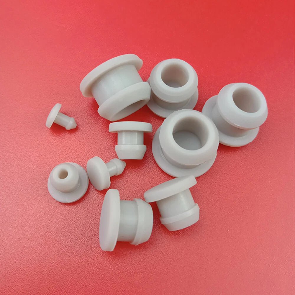 Grey Snap - On Hole Plug Silicone Rubber Blanking Seal Bung Pipe Tube 2.5mm - 30mm - HomeDIYer
