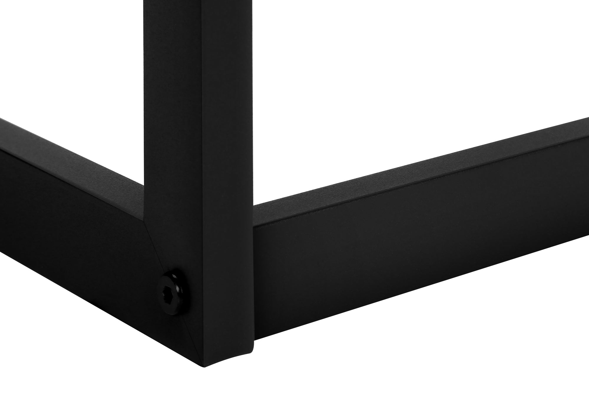 Contemporary 2‑Step Stool — Dark Taupe Laminate, Black Metal Frame, 300 lb Capacity