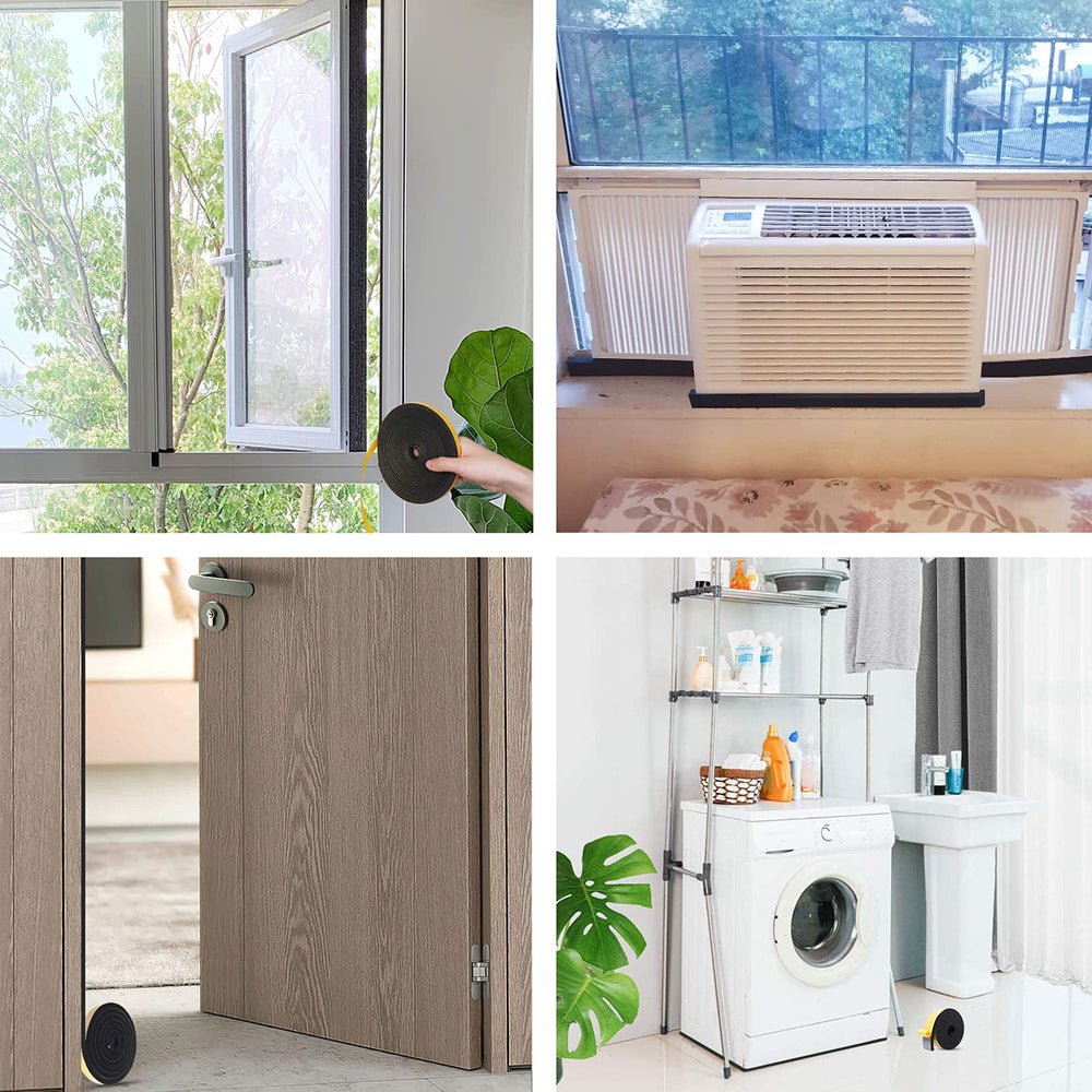 Neoprene Self Adhesive Backed Foam Sponge Strip Roll Sheet Tape Sticky Seal EPDM - HomeDIYer