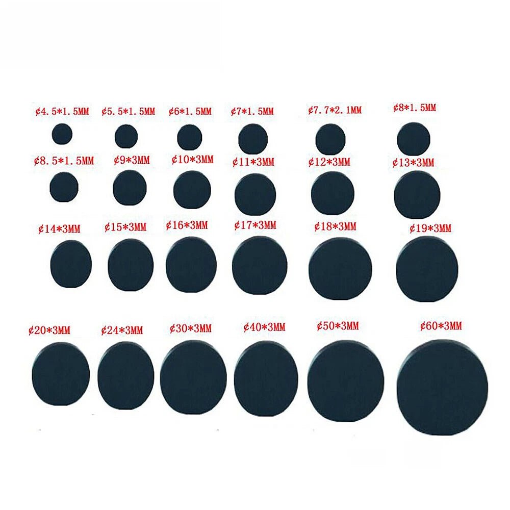 Black Rubber Feet Small&Large Silicone Selfadhesicve Stick On Pads Various Sizes - HomeDIYer