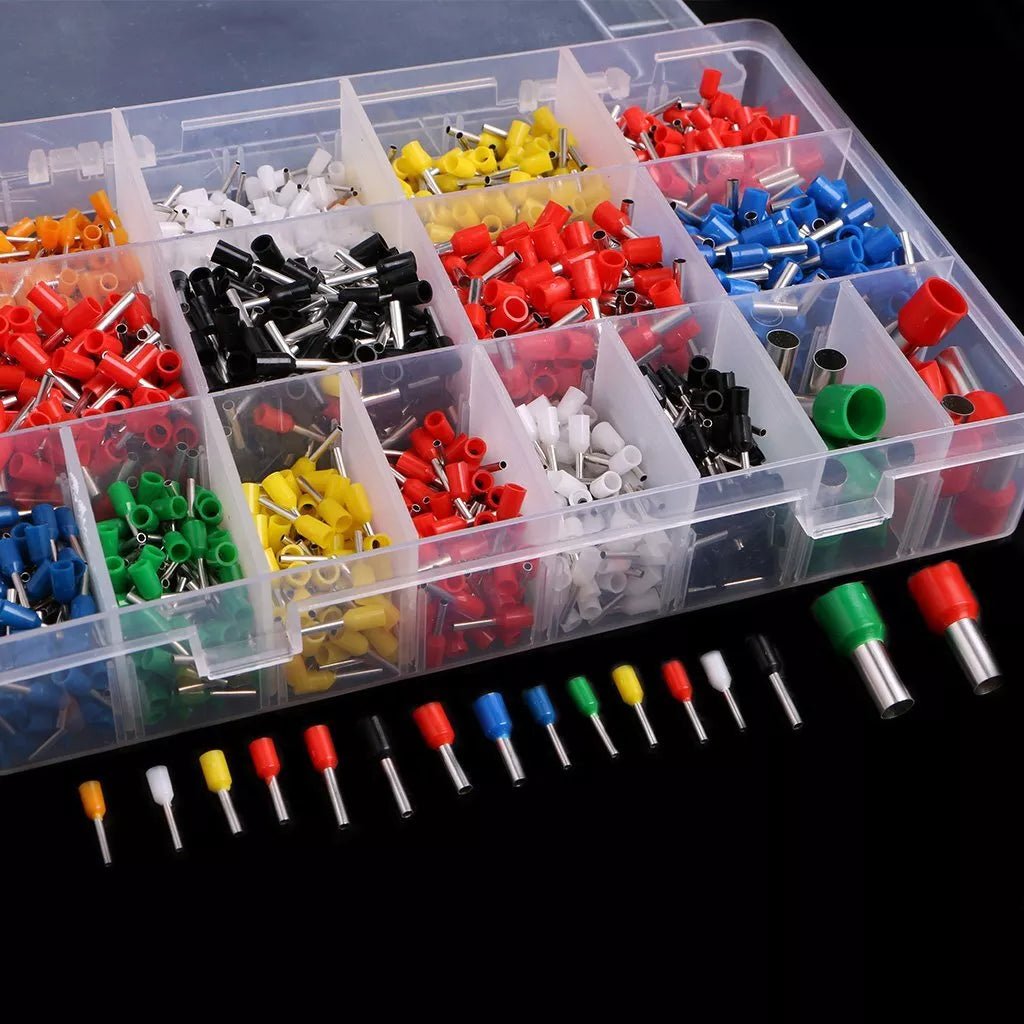2120PCS wire end ferrules set assortment insulated cable end sleeves 0.5mm - 16mm² - HomeDIYer