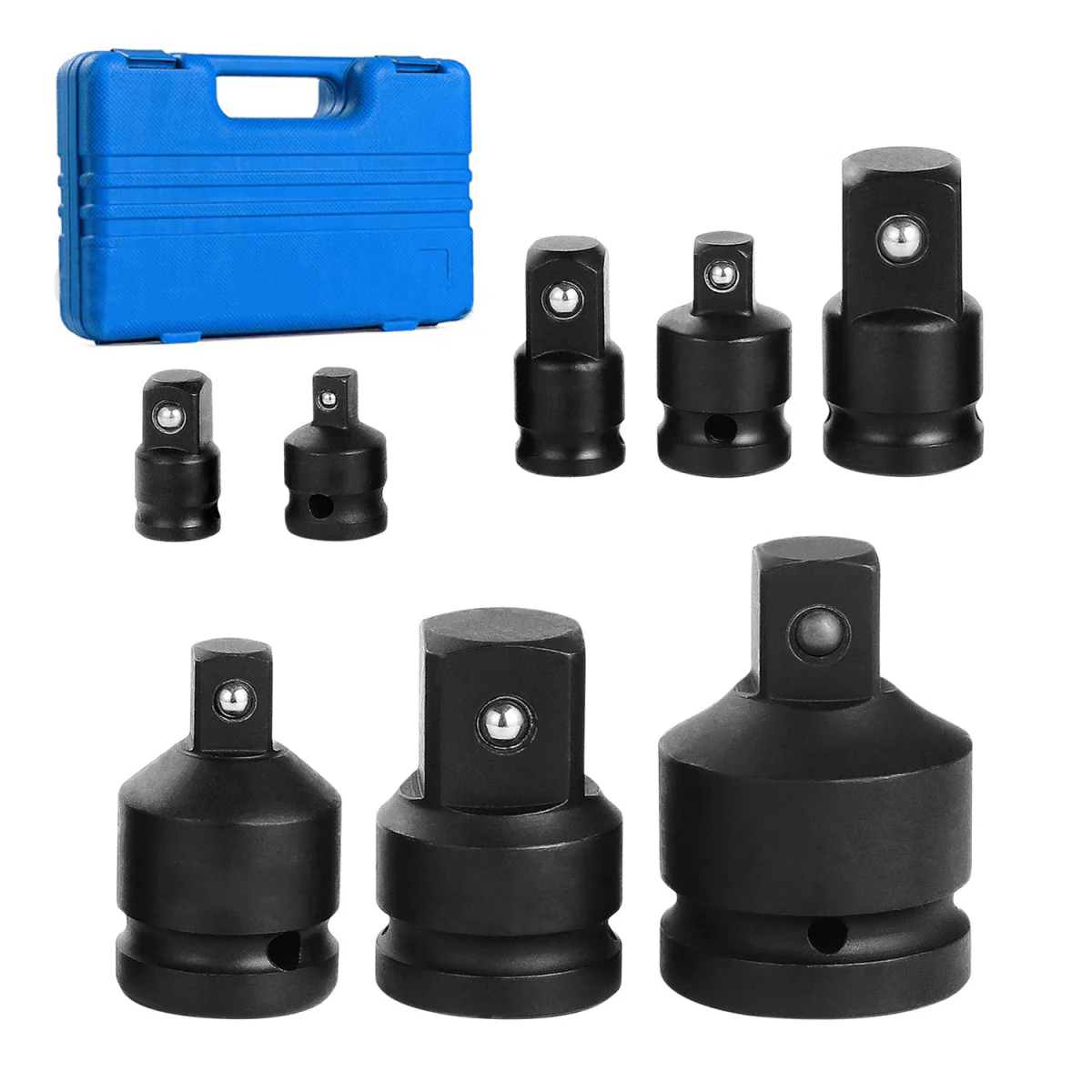 8-teiliges Impact Socket Adapter Reducer Set 1/4" 3/8" 1/2" 3/4" 1" Konverter Adapter