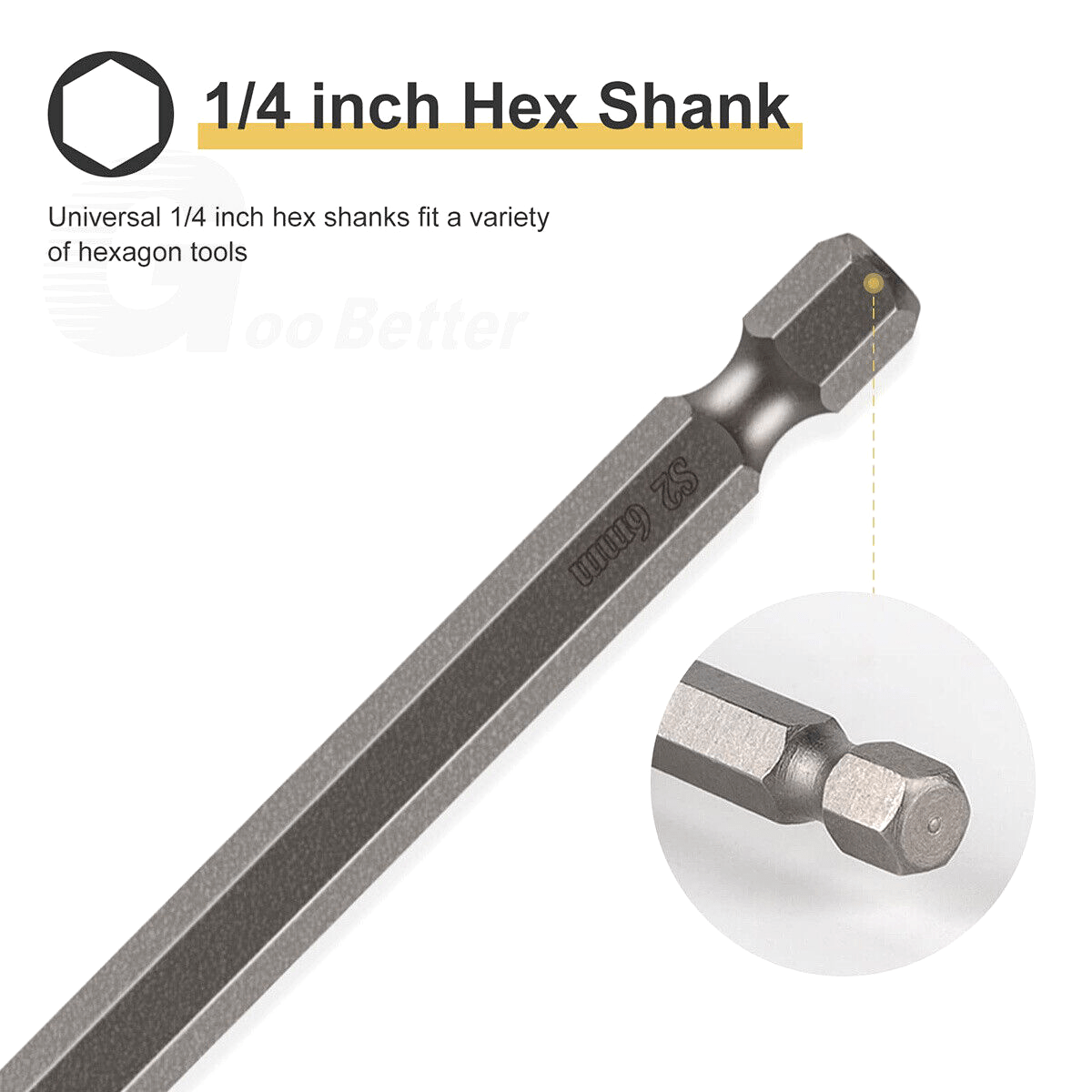 10Pcs 1.5 - 12mm Drill Bits Hex Screwdriver Set With Magnetic Allen Bit Shank 1/4" - HomeDIYer