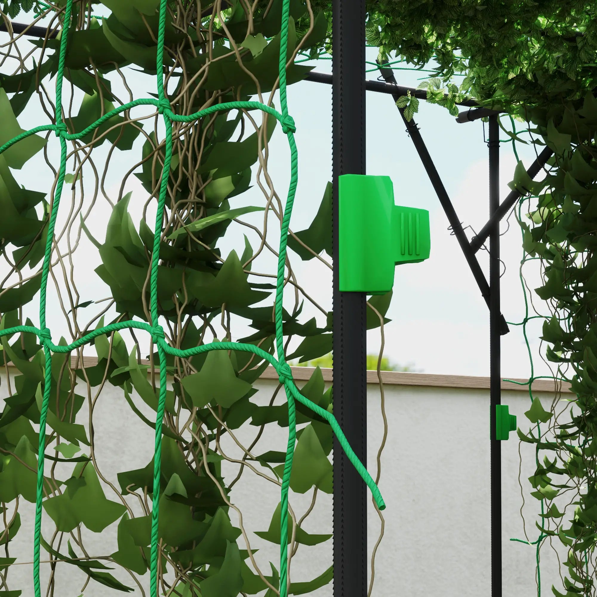Garden Arch Trellis Metal Plant Trellis Support with Climbing Net