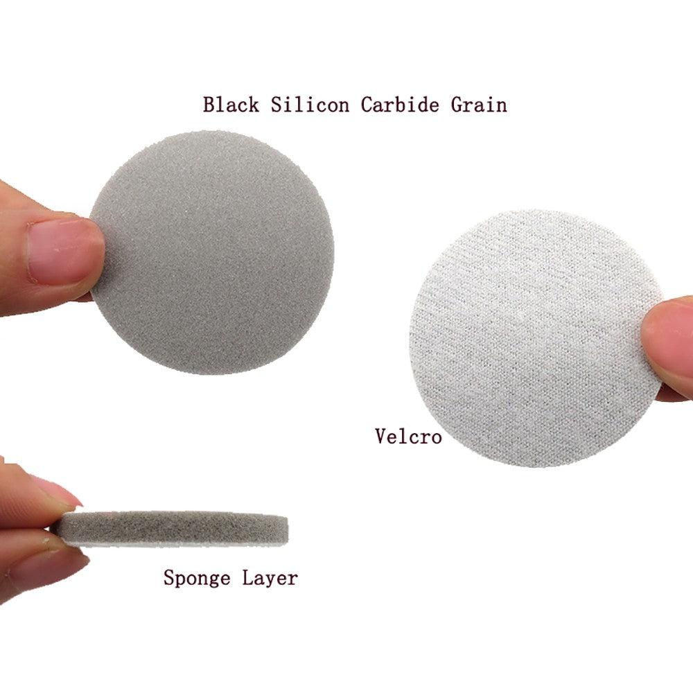 2 Inch(50mm)Hook & Loop Sponge Sandpaper Wet and Dry Sanding Discs 300-3000 Grit