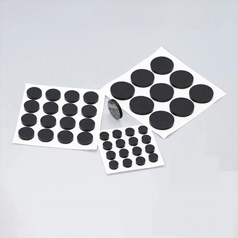 Black Rubber Feet Small&Large Silicone Selfadhesicve Stick On Pads Various Sizes - HomeDIYer