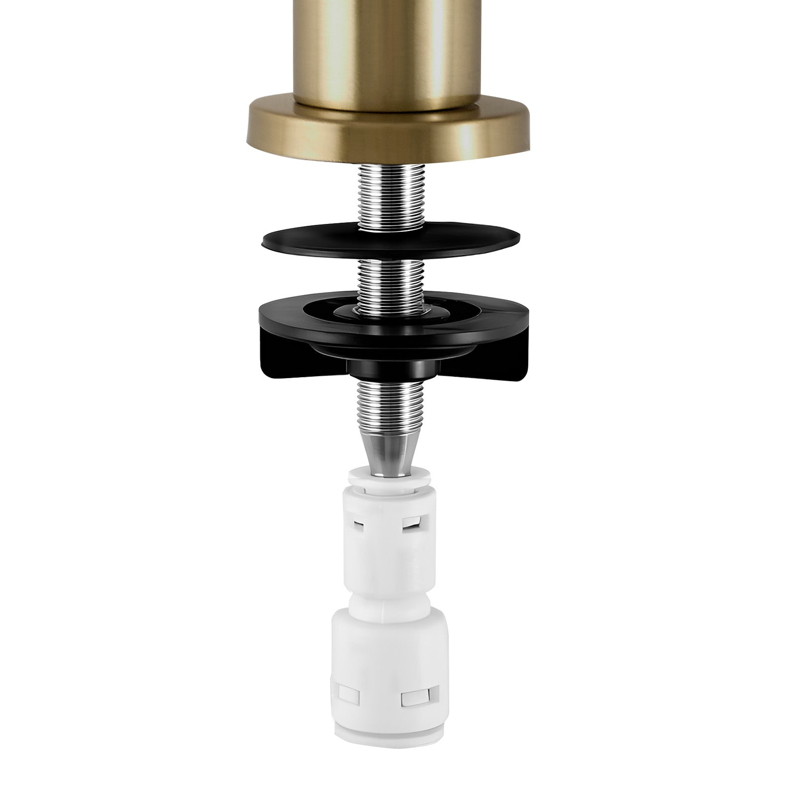 Stainless Steel Faucet, Lead-Free Water Purifier Faucet, Filter Water Faucets With Solid Brass Valve, Anti-Rust & Durability Ro Water Faucets For Kitchen, Bar Counter, Cafe Shop, Brushed Gold