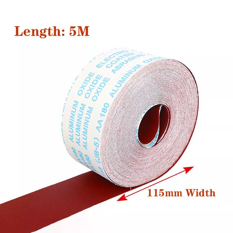 4.5" 115mm 60 - 400Grit Hook and Loop Sandpaper Roll Velour Pads Sanding Strips - HomeDIYer