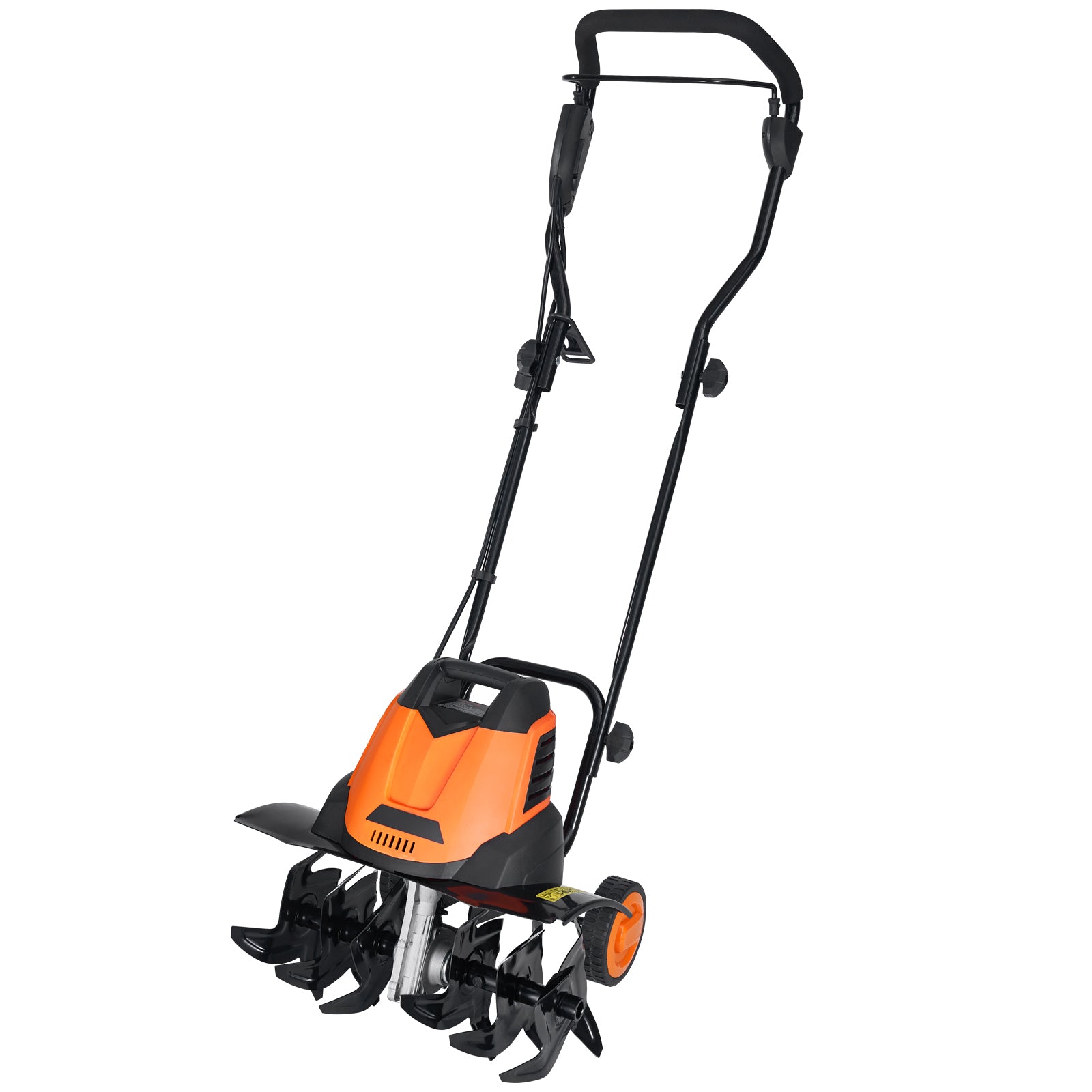 12 Amp Electric Tiller, 18" Tilling Width 3.94" Tilling Depth Corded Electric Tiller/Cultivator, Steel Mn Tines, Rototiller for Garden Lawn Soil Digging