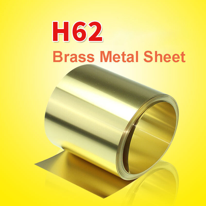 0.05/0.1/0.2/0.3/0.4/0.5/1mm Brass Metal Sheet Foil Plate Strip 48-300mm Width