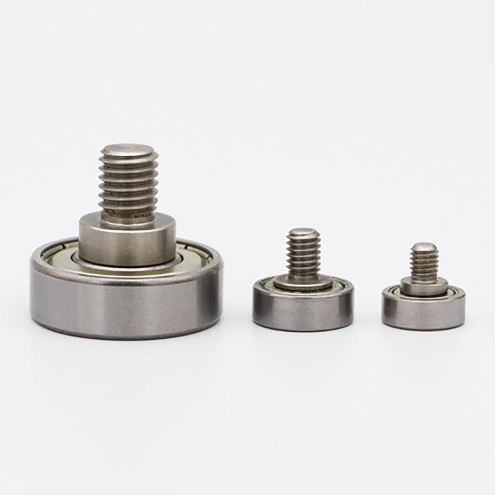 NTBG 7-52mm Metal Ball Bearing Pulley Flat Roller Guiding Wheel M3-M10 Threaded