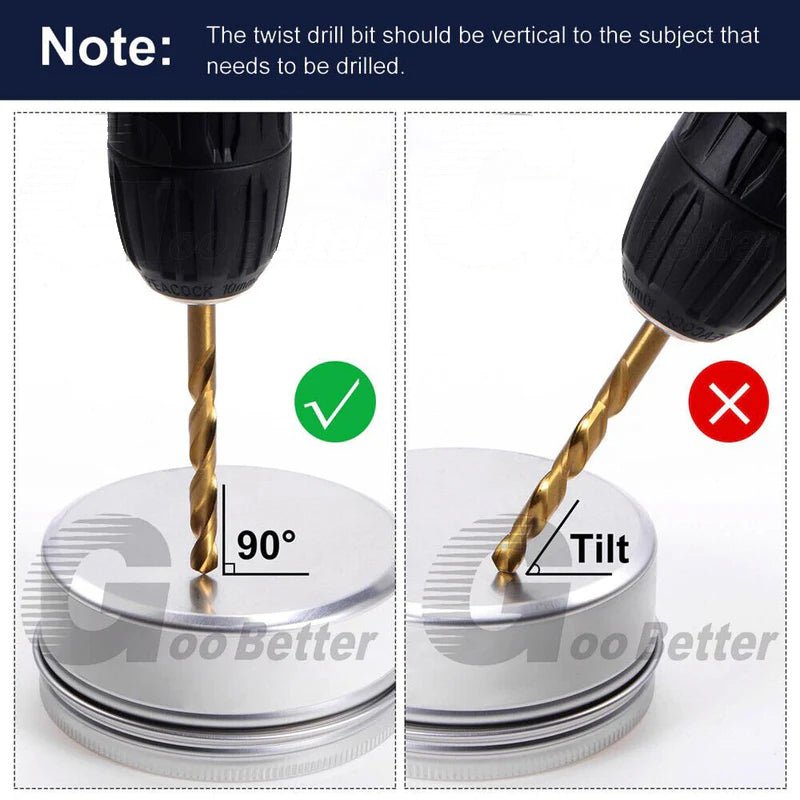 99x Titanium Hss Cobalt Twist Drill Bit Set 1.5 - 10mm Straight Shank Metal Tools - HomeDIYer