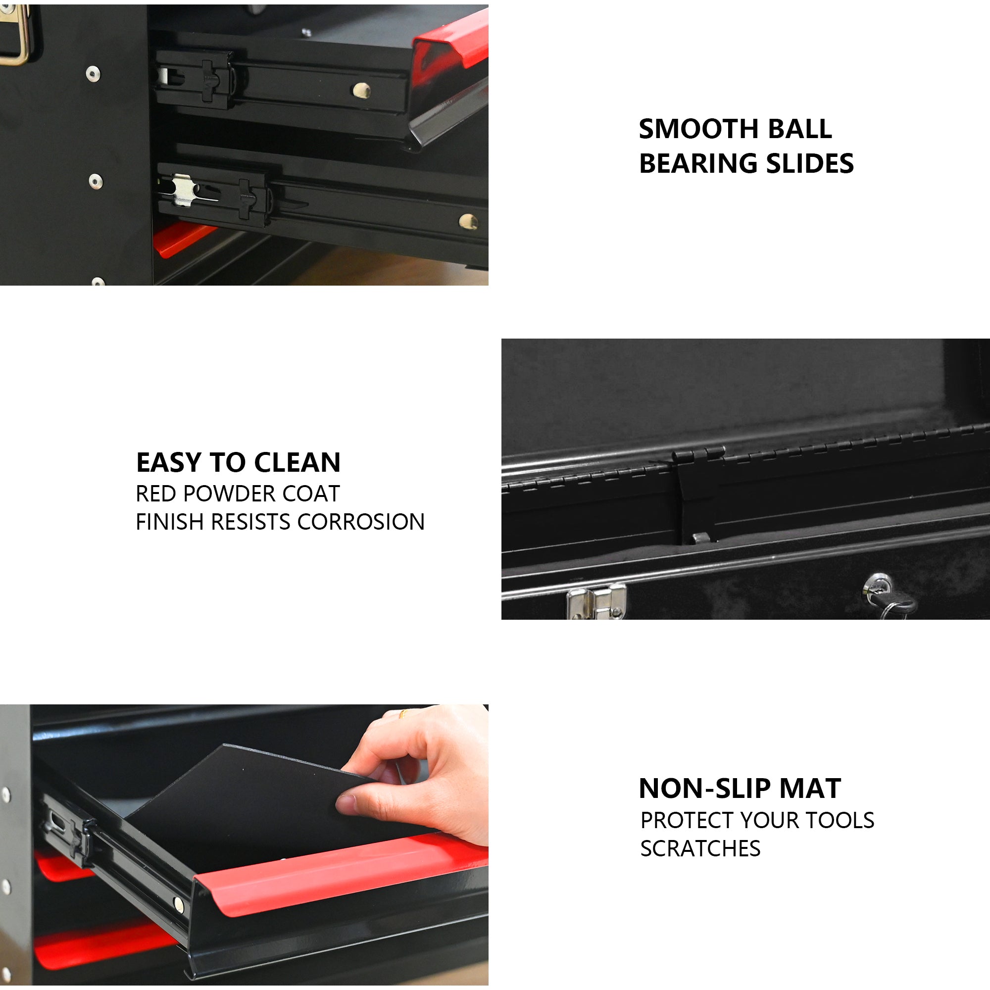 20-inch Steel Portable Tool Box with Drawers – Heavy-Duty Tool Storage Organizer