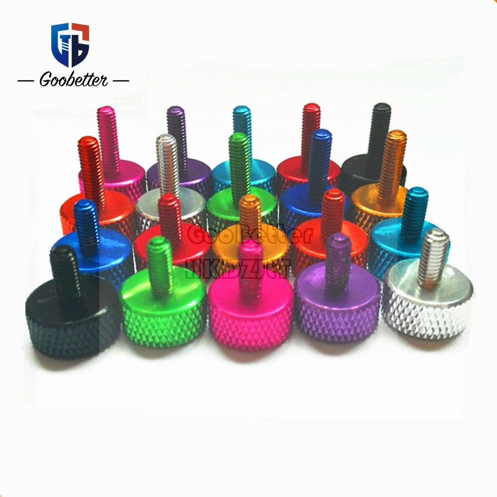 M3 Knurled Thumb Screws – Aluminum Anodized, Colorful, M3 x 20–50 mm - HomeDIYer
