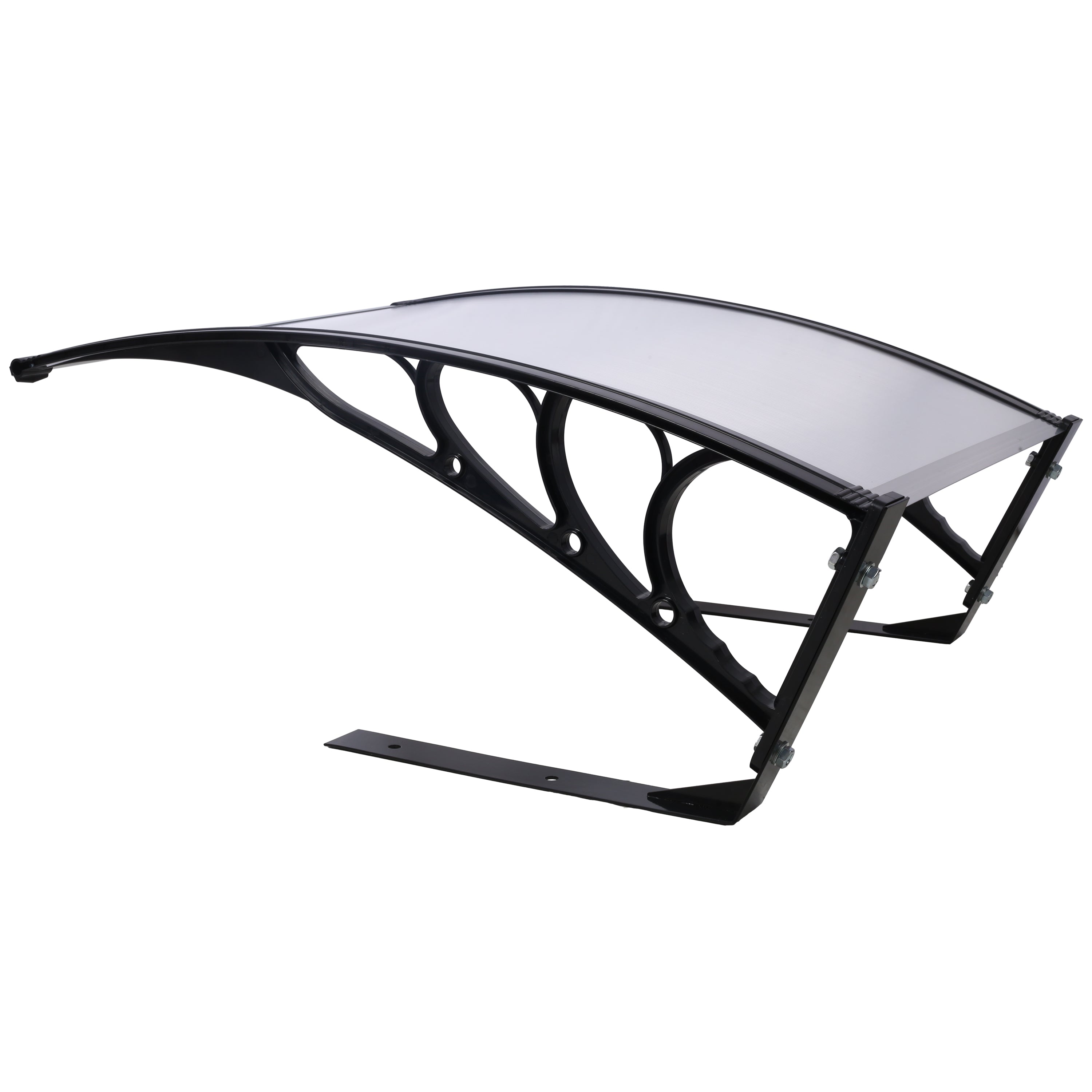 Robotic Lawn Mower Garage – Polycarbonate Canopy Shade Cover, 40.5" x 32.5" x 17.4", Black