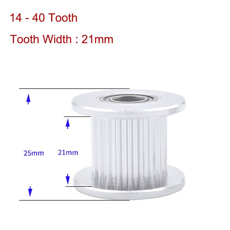 L-Type 14-40T Synchronous Timing Pulley Bore 5mm-30mm for 20mm Width Belt CNC 3D