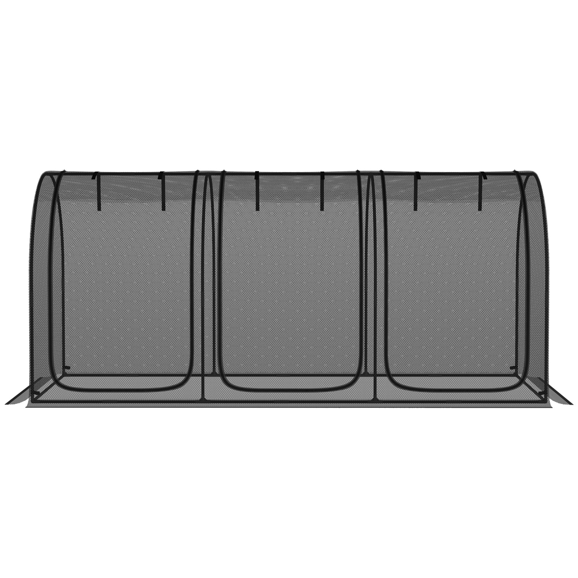 Easy to use Crop Cage,Plant Protection Tent,with Zippered Doors,Storage Bag and Ground Stakes