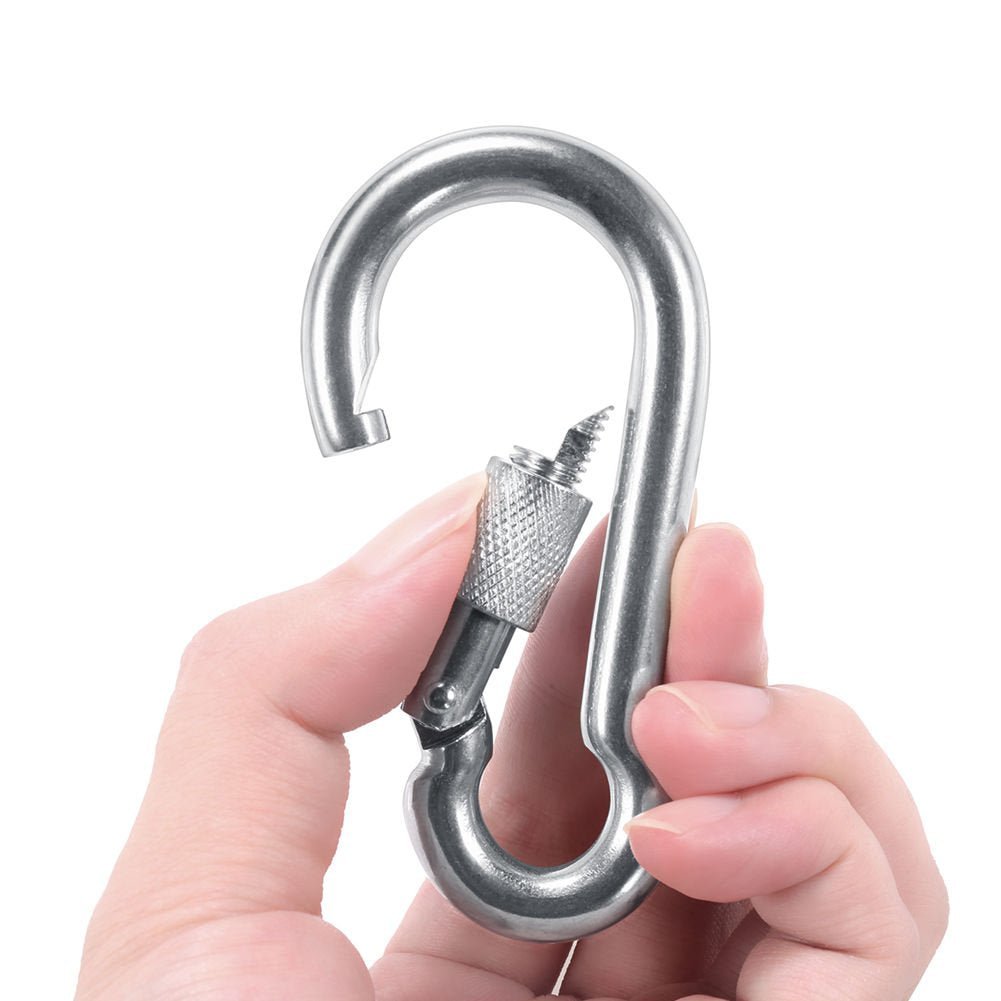 10Pcs 304 Stainless Steel Locking Carabiners M4 M5 M6 M7 M8 M9 M10 M11 M12 - HomeDIYer