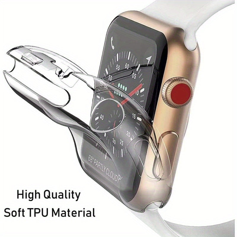 Electroplated TPU Apple Watch Case – Slim Full-Cover Protection, 8 Colors