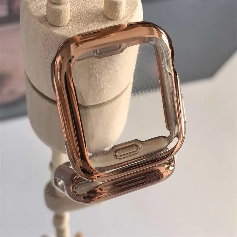 Electroplated TPU Apple Watch Case – Slim Full-Cover Protection, 8 Colors