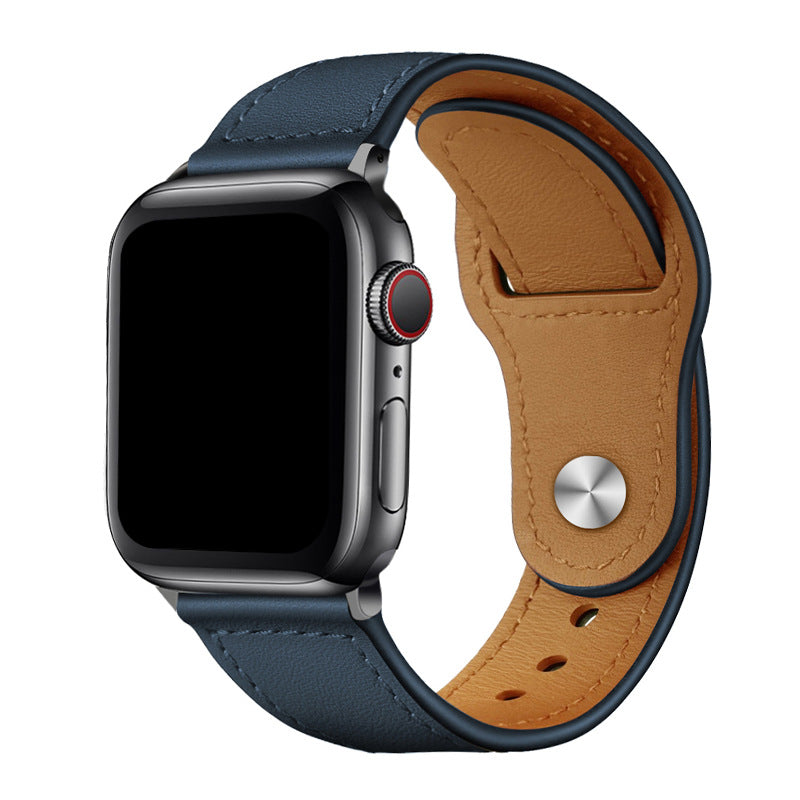 Genuine Leather Watch Band Vintage Business Style 16 Colors for Apple Watch & Multi-Brand
