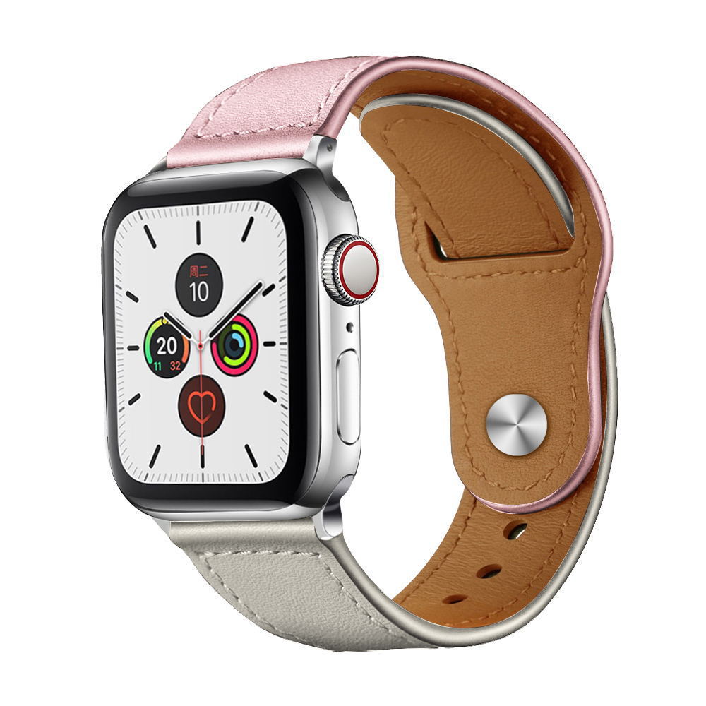 Genuine Leather Watch Band Vintage Business Style 16 Colors for Apple Watch & Multi-Brand
