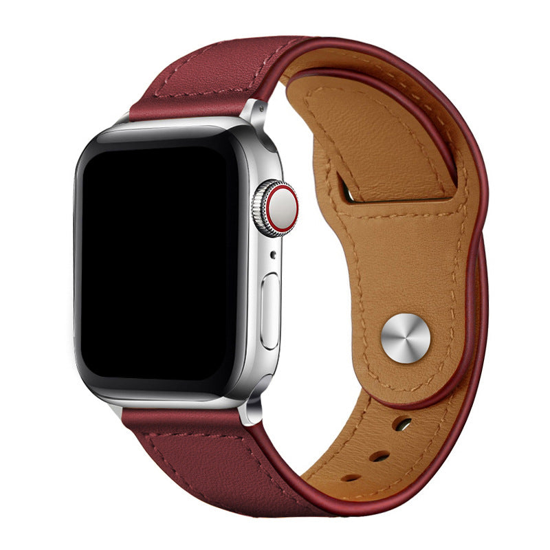 Genuine Leather Watch Band Vintage Business Style 16 Colors for Apple Watch & Multi-Brand