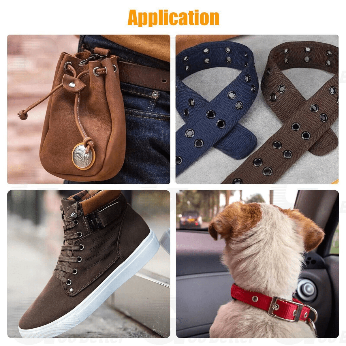 200Pcs Grommet Kit Eyelet Leather Craft Fabric Canvas Hole Punch Tools 1/4 inch - HomeDIYer