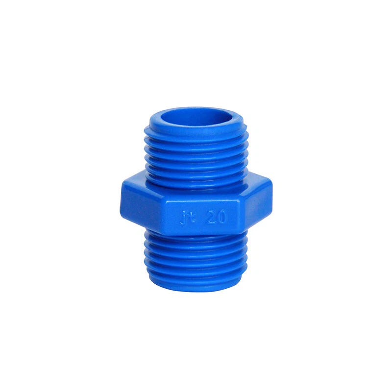 PVC Doppelnippel Außengewinde Rohr Fittings Verschraubung 20 25 32 40 50 63mm