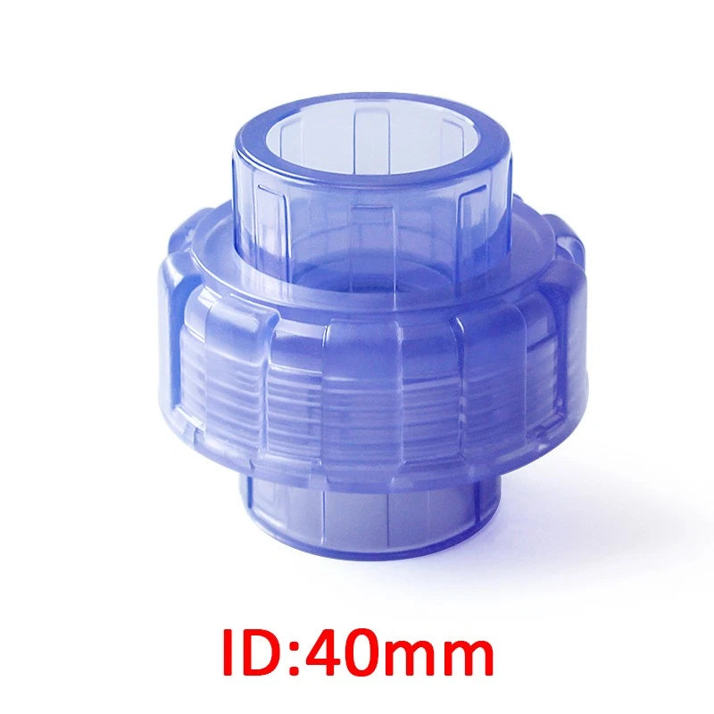 PVC Plastik Klebe Rohr-Fittings Verschraubung Verbinder Muffe Innen Ø 20mm-63mm