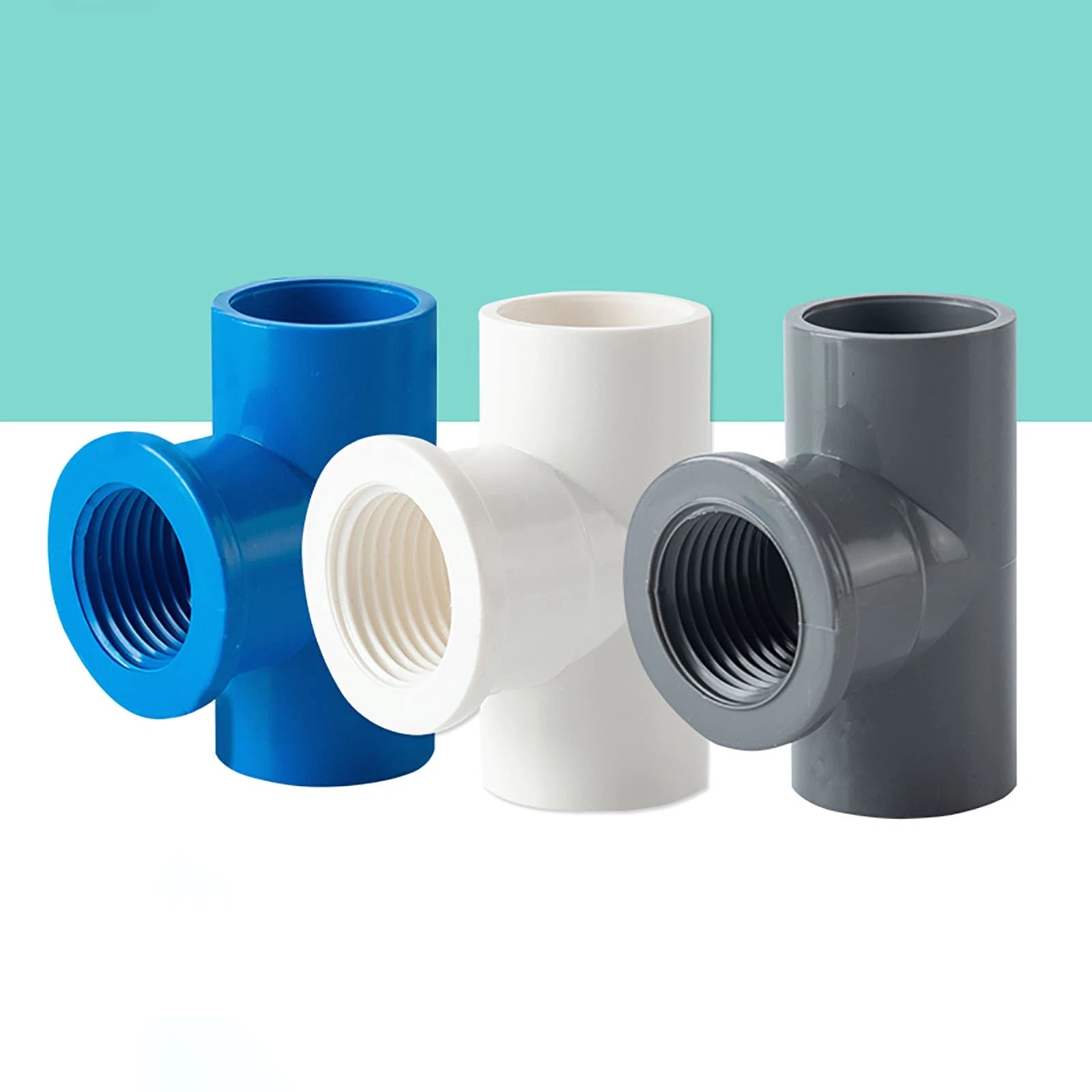 16 20 25 32-110mm PVC Fittings Aquarium Pool Verrohrung Rohr Winkel Muffe T-St
