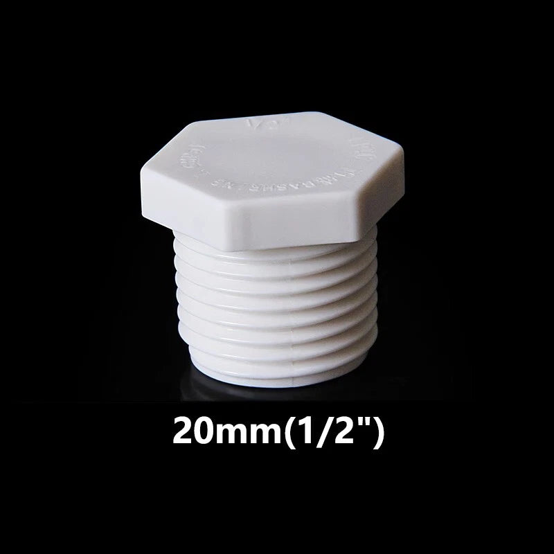PVC-Gewindestopfen NPT 1 2" - 2" Außengewinde Endkappe Rohrende Stop Fittings