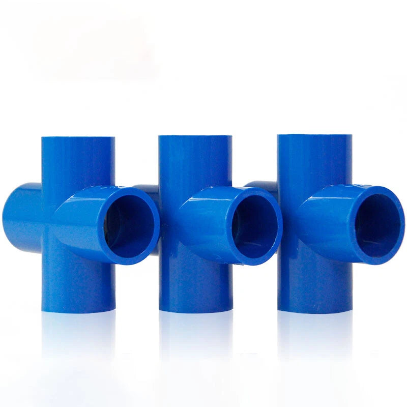 PVC Klebe Fittings Verbinder Kreuz Nippel Verschraubung Hahn Rohr 20mm-200mm